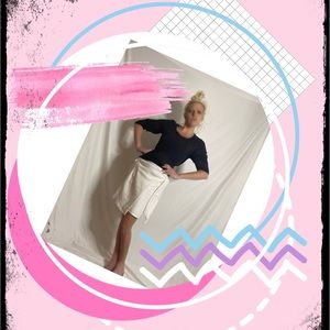 Very J Brand New white Linen skirt